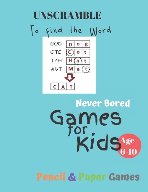 Couverture_UnScramble To Find the word Games for Kids