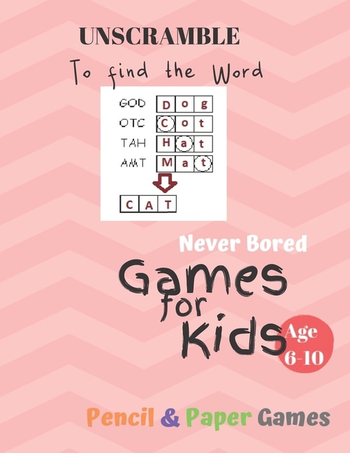 Front cover_UnScramble To Find the word Games for Kids