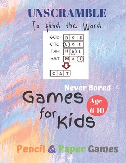 Front cover_UnScramble To Find the word Games for Kids