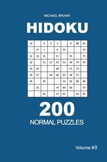 Front cover_Hidoku - 200 Normal Puzzles 9x9 (Volume 9)