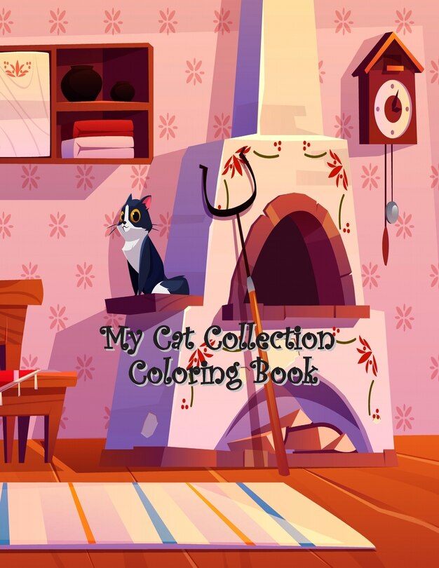 Front cover_My Cat Collection Coloring Book