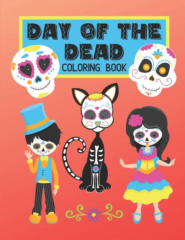 Front cover_Day Of The Dead Coloring Book