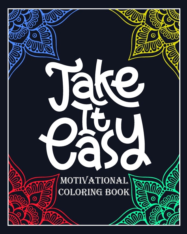 Couverture_Take It Eazy motivational coloring book