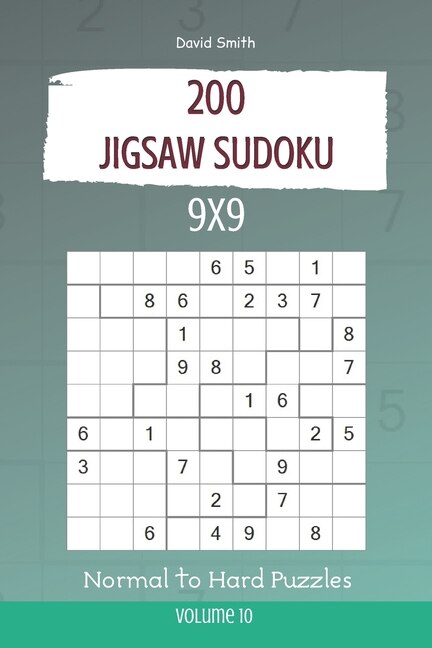 Front cover_Jigsaw Sudoku - 200 Normal to Hard Puzzles 9x9 vol.10