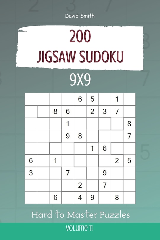 Front cover_Jigsaw Sudoku - 200 Hard to Master Puzzles 9x9 vol.11