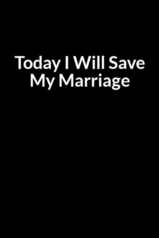 Couverture_Today I Will Save My Marriage