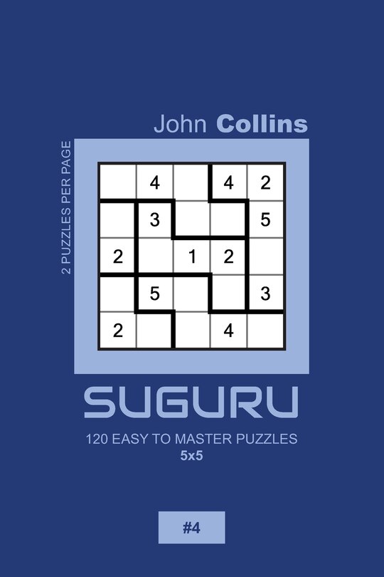 Couverture_Suguru - 120 Easy To Master Puzzles 5x5 - 4
