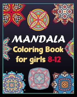 Couverture_Mandala coloring book for girls 8-12