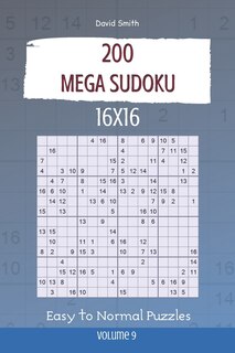Couverture_Mega Sudoku - 200 Easy to Normal Puzzles 16x16 vol.9
