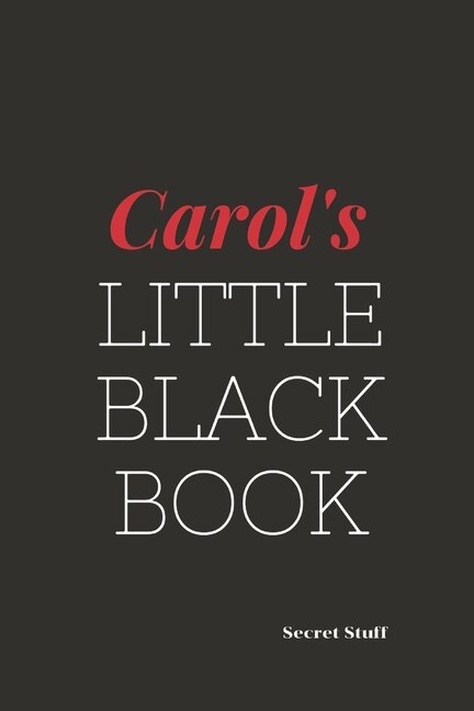 Front cover_Carol's Little Black Book