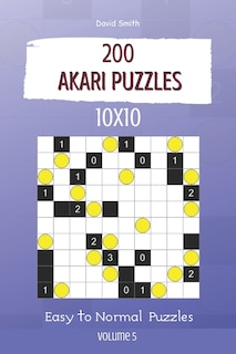 Front cover_Akari Puzzles - 200 Easy to Normal Puzzles 10x10 vol.5