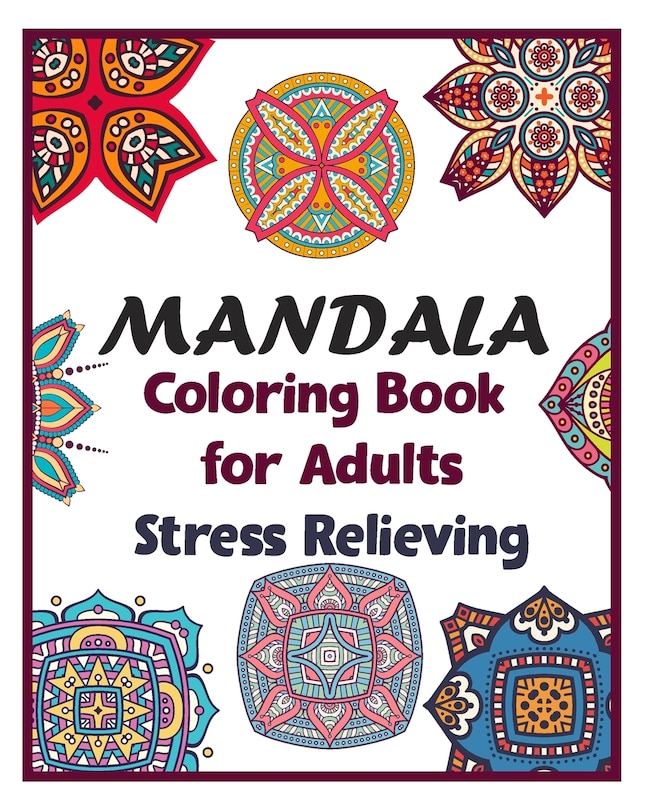 Front cover_Mandala coloring book for adults stress relieving