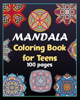 Couverture_Mandala coloring book for teens 100 pages