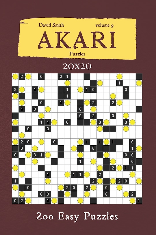 Front cover_Akari Puzzles - 200 Easy Puzzles 20x20 vol.9
