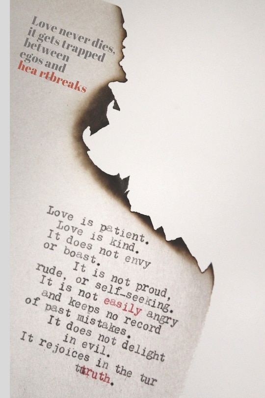 Front cover_Love never dies, it gets trapped between egos and heartbreaks