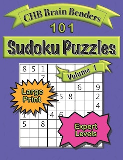 Front cover_101 Sudoku Puzzles Volume 1 Large Print Expert Level