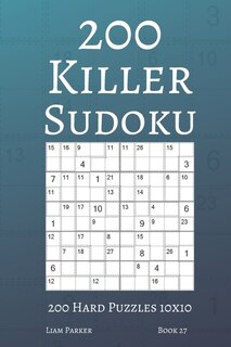 Front cover_Killer Sudoku - 200 Hard Puzzles 10x10 (book 27)