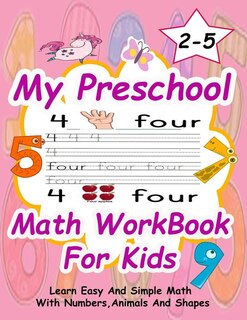 Front cover_Preschool Math WorkBook For Kids
