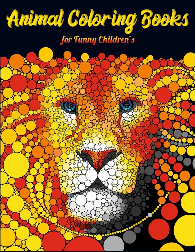 Front cover_Animal Coloring Books for Funny Children's