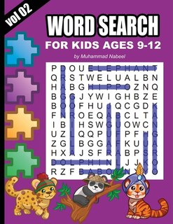 Front cover_Word Search for Kids Ages 9-12 - Vol 2