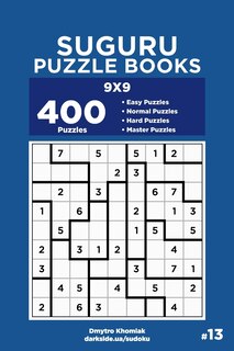 Couverture_Suguru Puzzle Books - 400 Easy to Master Puzzles 9x9 (Volume 13)