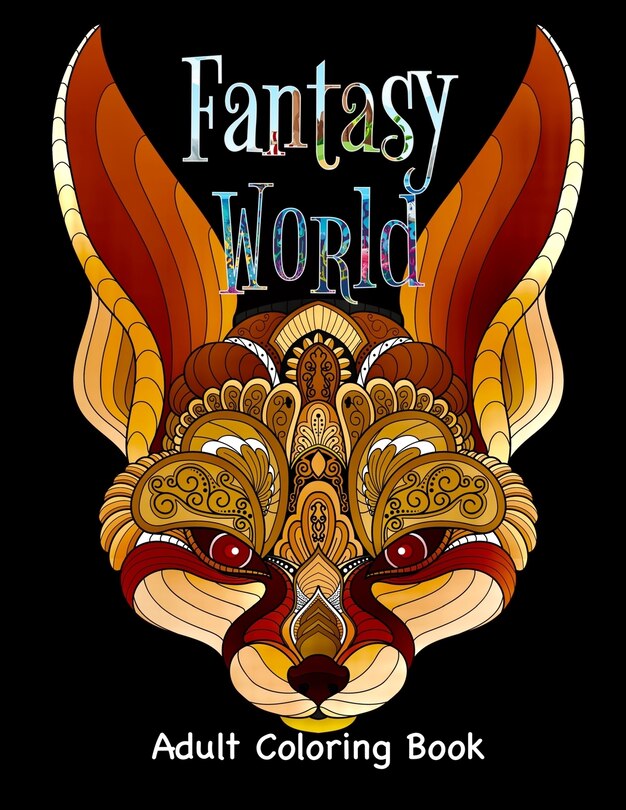 Front cover_Fantasy World Adult Coloring Book