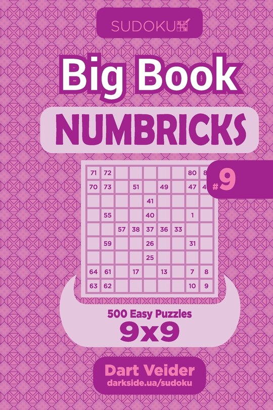 Front cover_Sudoku Big Book Numbricks - 500 Easy Puzzles 9x9 (Volume 9)
