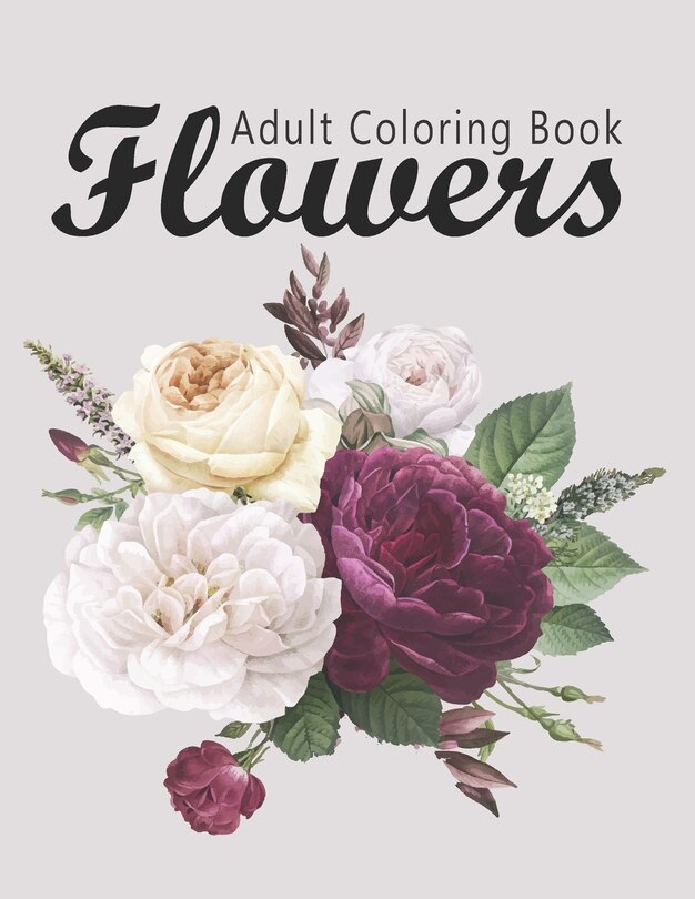 Front cover_Flower Coloring Book