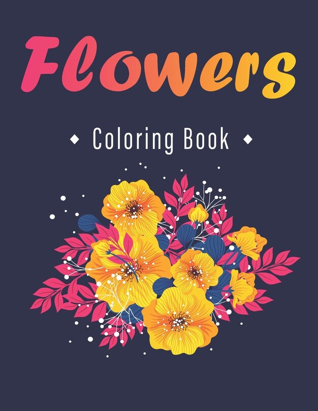 Front cover_Flower Coloring Book
