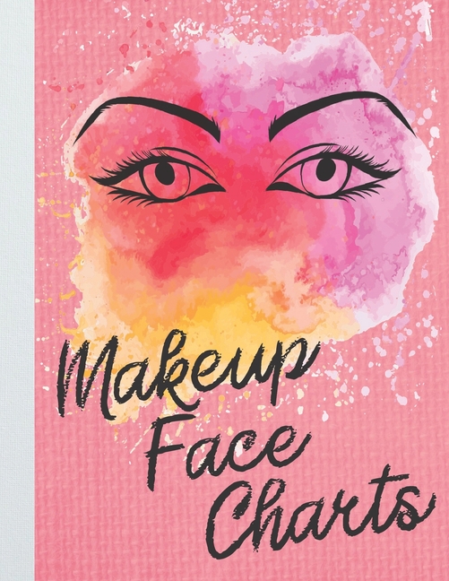 Makeup Face Charts Book: Double Sided Makeup Face Chart Sheets for 
