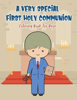Front cover_A Very Special First Holy Communion Coloring Book For Boys