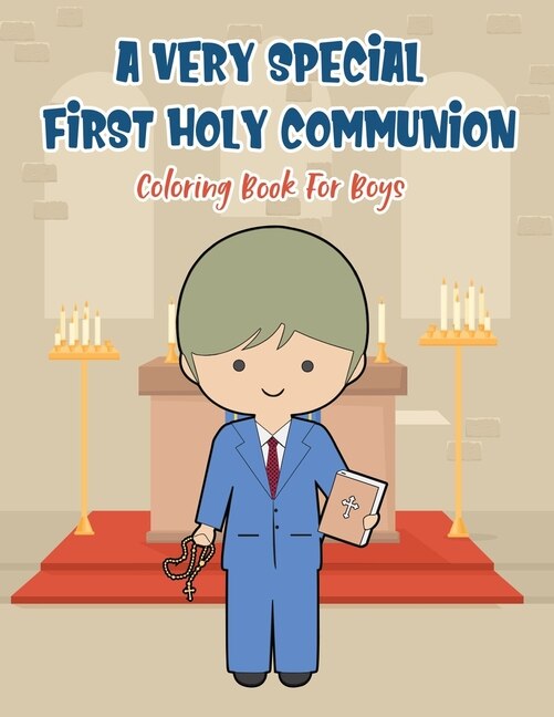 Front cover_A Very Special First Holy Communion Coloring Book For Boys