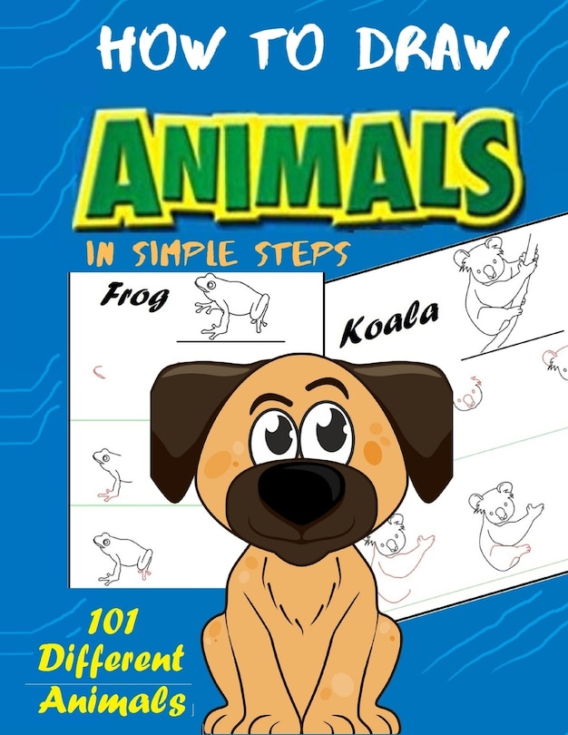 Front cover_How To Draw Animals In Simple Steps