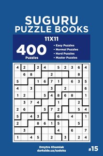 Front cover_Suguru Puzzle Books - 400 Easy to Master Puzzles 11x11 (Volume 15)
