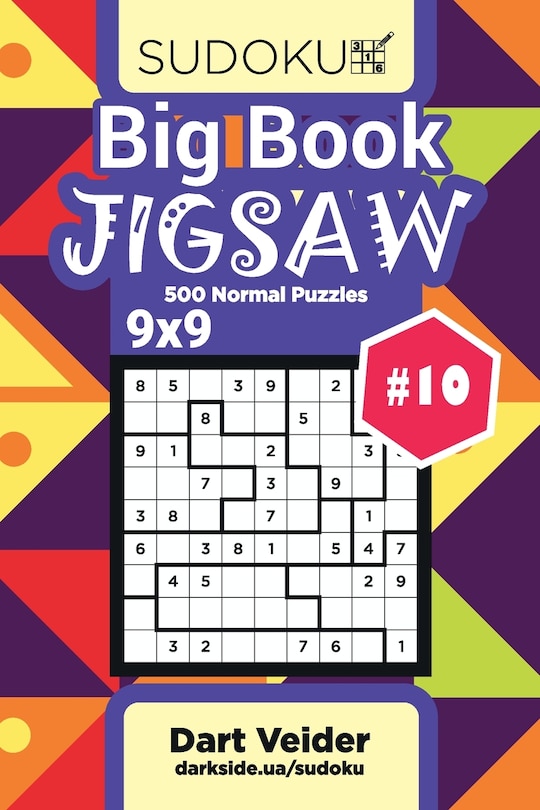 Big Book Sudoku Jigsaw - 500 Normal Puzzles 9x9 (Volume 10)