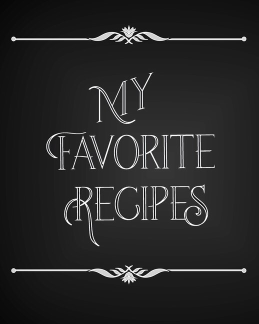 Front cover_My Favorite Recipes