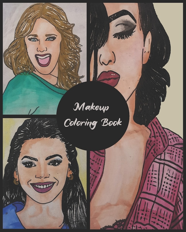 Makeup Coloring Book: Practice Face Charts For Professional Makeup Artists, Gift for Make Up Lovers