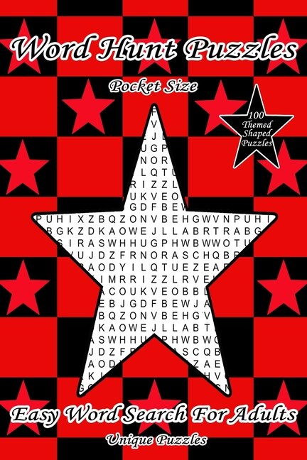 Word Hunt Puzzles: Pocket Size Easy Word Search For Adults