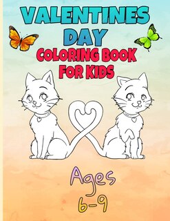 Front cover_valentines day coloring book for kids ages 6-9
