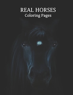 Front cover_REAL HORSES Coloring Pages