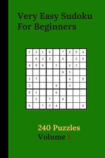 Couverture_Very Easy Sudoku For Beginners 240 Puzzles Volume 1
