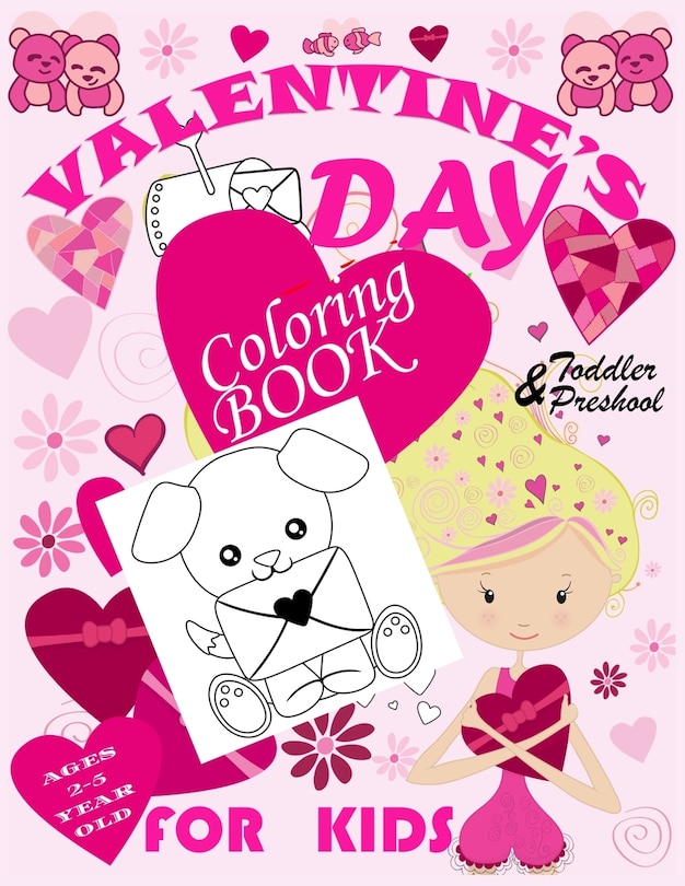 Front cover_Valentine's Day Coloring Book for Kids