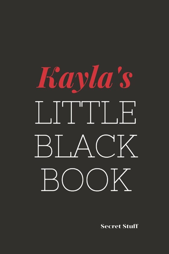 Front cover_Kayla's Little Black Book