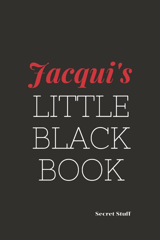 Front cover_Jacqui's Little Black Book
