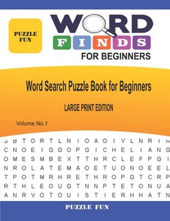 Couverture_Word Finds For Beginners - Large Print - Book 1