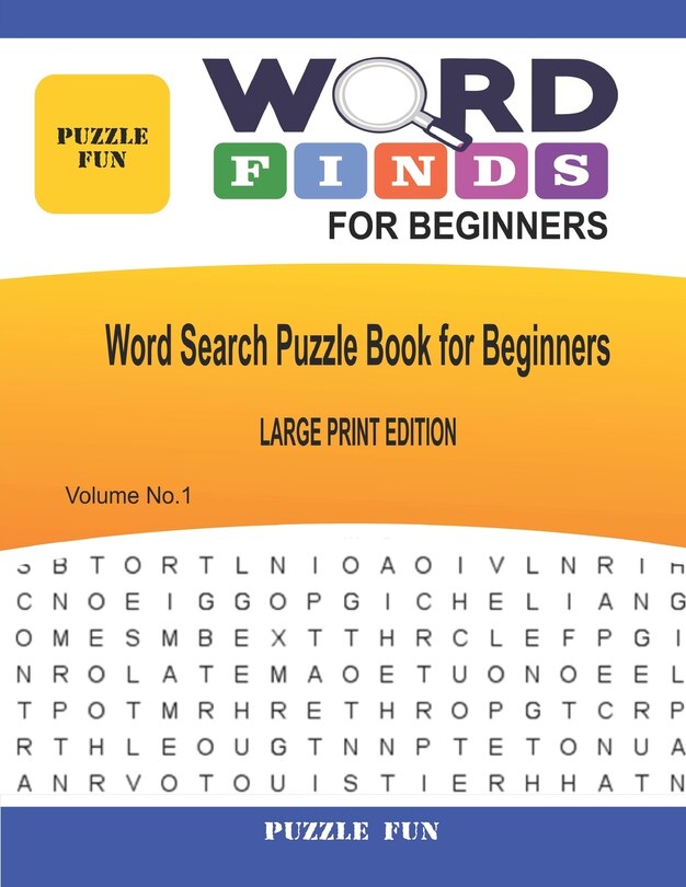 Couverture_Word Finds For Beginners - Large Print - Book 1