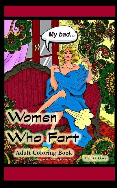 Front cover_Women Who Fart Adult Coloring Book Pocket-Size