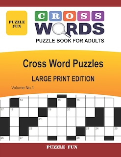 Couverture_Cross Words Puzzle Book For Adults - Large Print