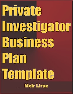Couverture_Private Investigator Business Plan Template