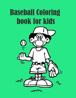 Front cover_Baseball Coloring book for Kids